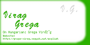 virag grega business card